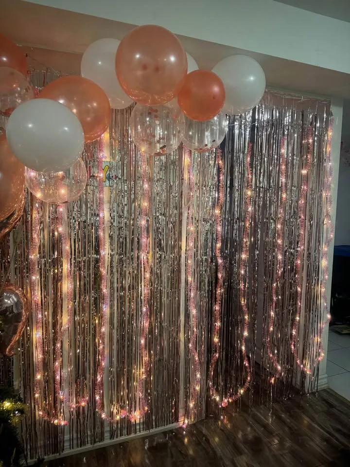 New Christmas decoration tinsel garland lights image indicator(6)