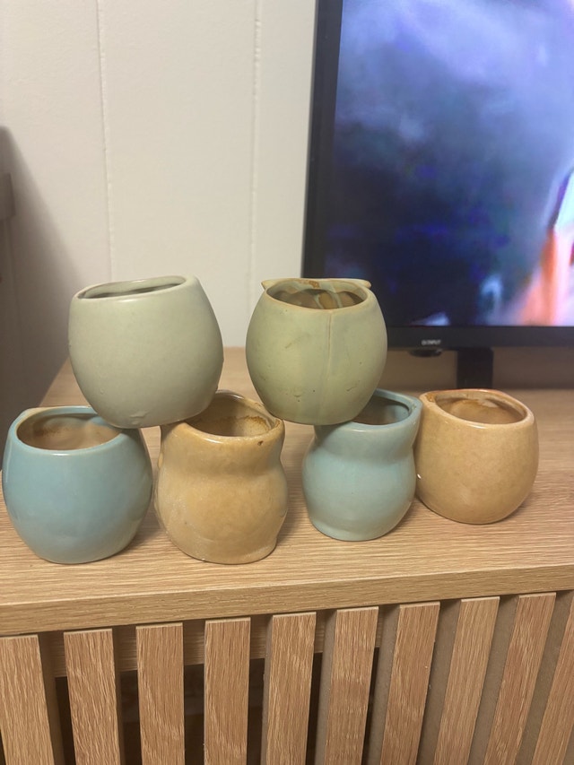 Set of Ceramic Owl Planters - photo 2