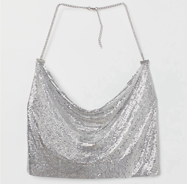 H&M Metal Halter-neck Top - with tags