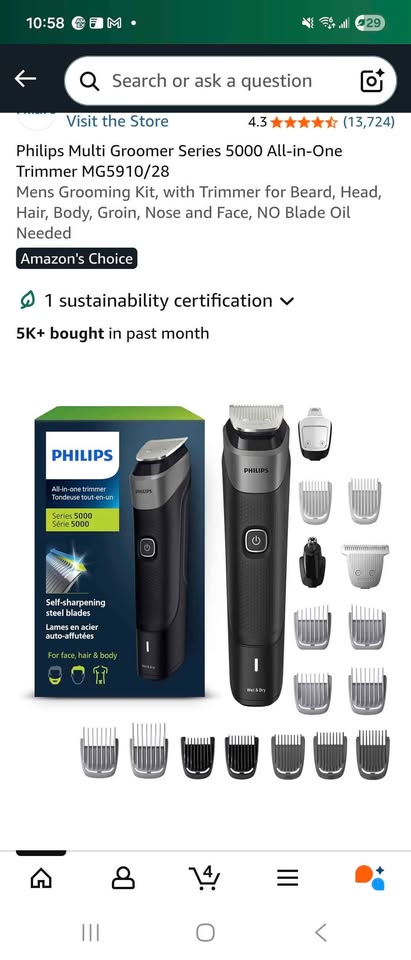 Philips 5000 Series Trimmer - photo 3