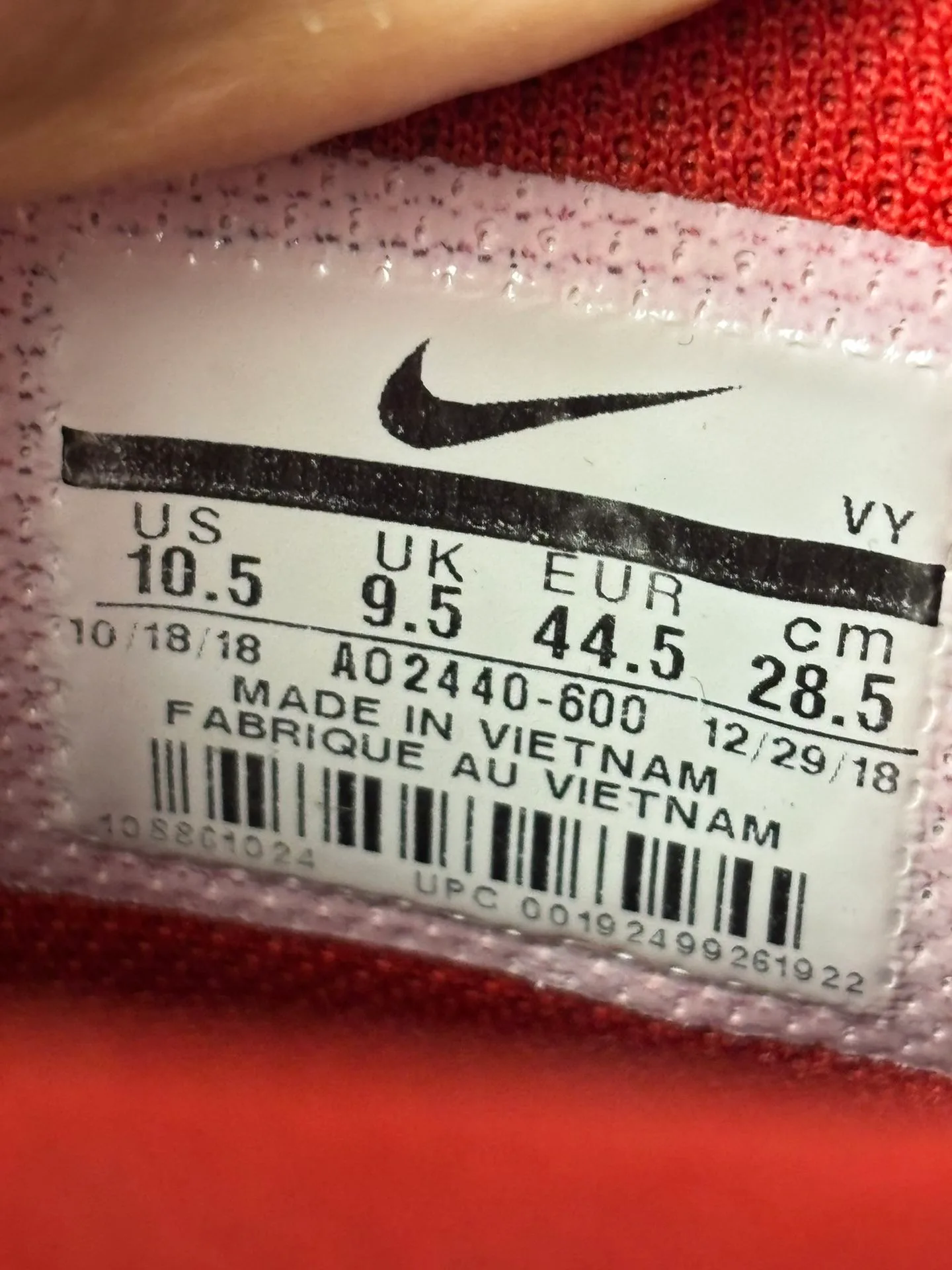 Nike Air Force 1 High University Red Black image indicator(6)