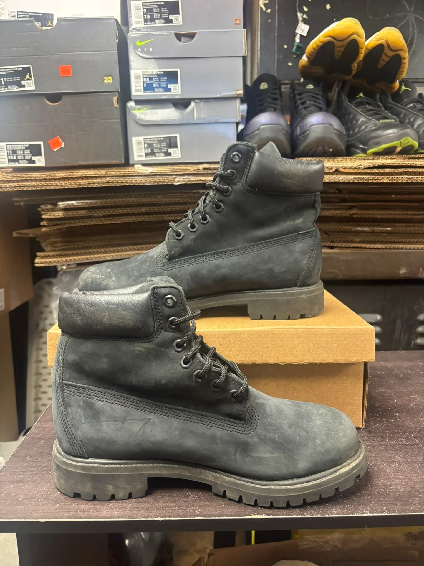 All Black Timberland Boots image indicator(5)