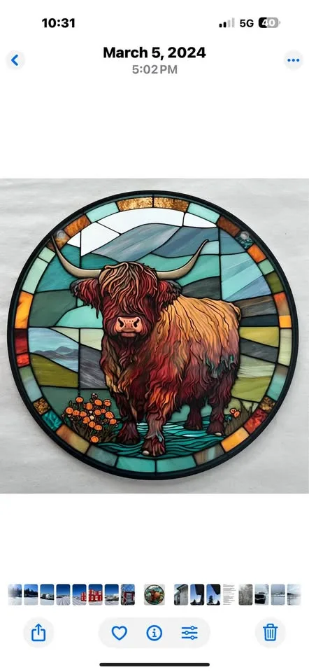 Highland Cattle Suncatchers