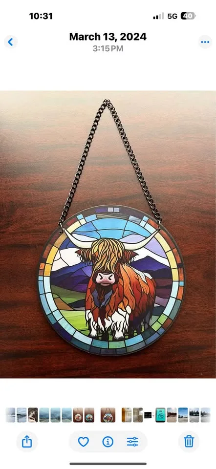 Highland Cattle Suncatchers image indicator(4)