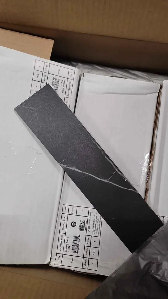 Impero Black Matte Marble Look Tile (3.39 sq. ft./Case) image indicator(4)