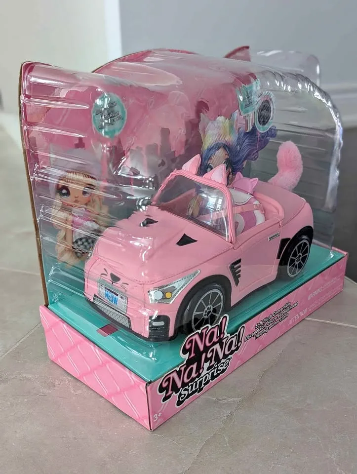 Brand new Na! Na! Na! Surprise Soft Plush Convertible car