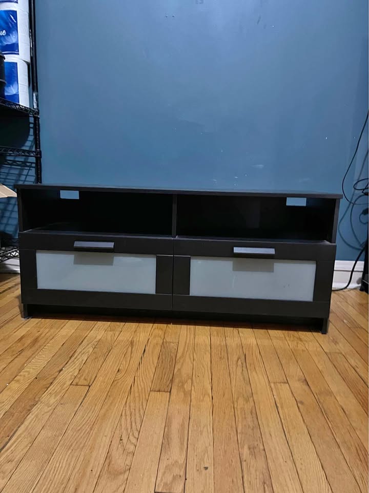 TV Stand W/ large storage drawers - Black