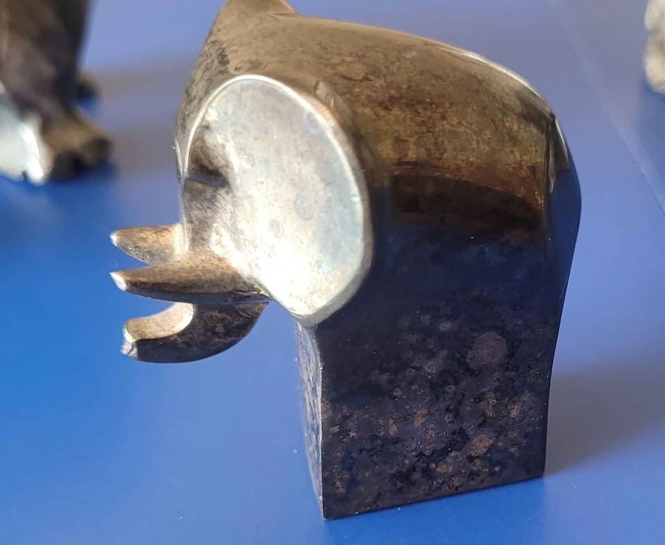REDUCED Dansk Silver Plate Elephant Figurine - photo 2