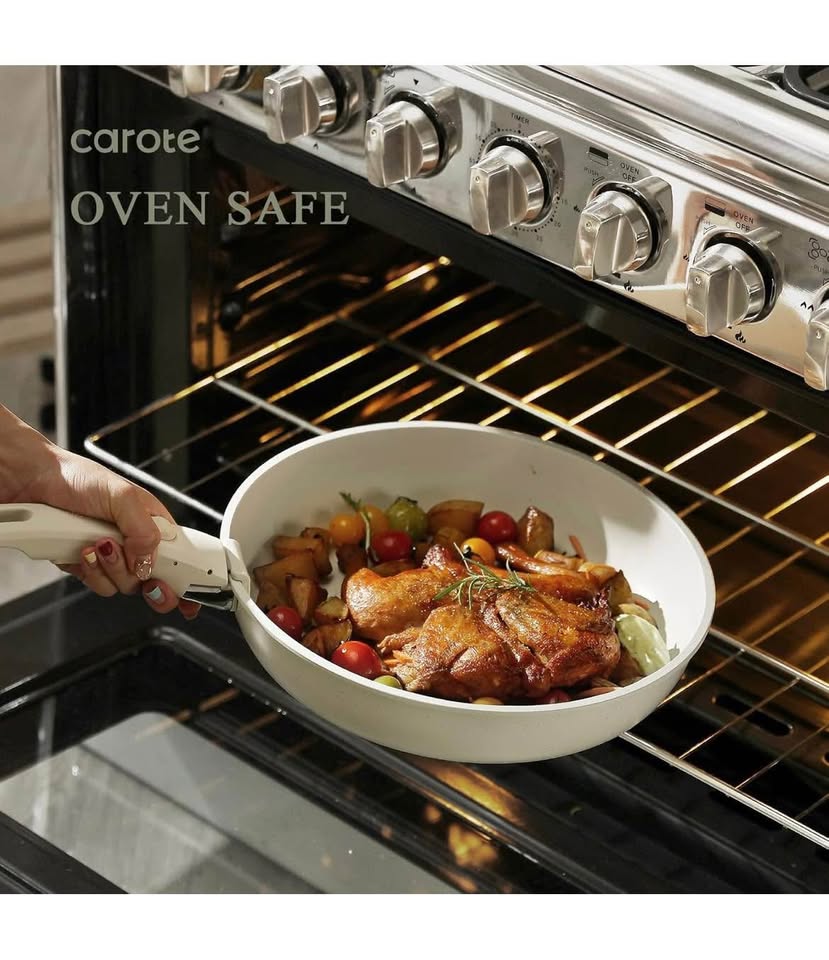 CAROTE 11pcs Non Stick Pots and Pans Set - photo 4
