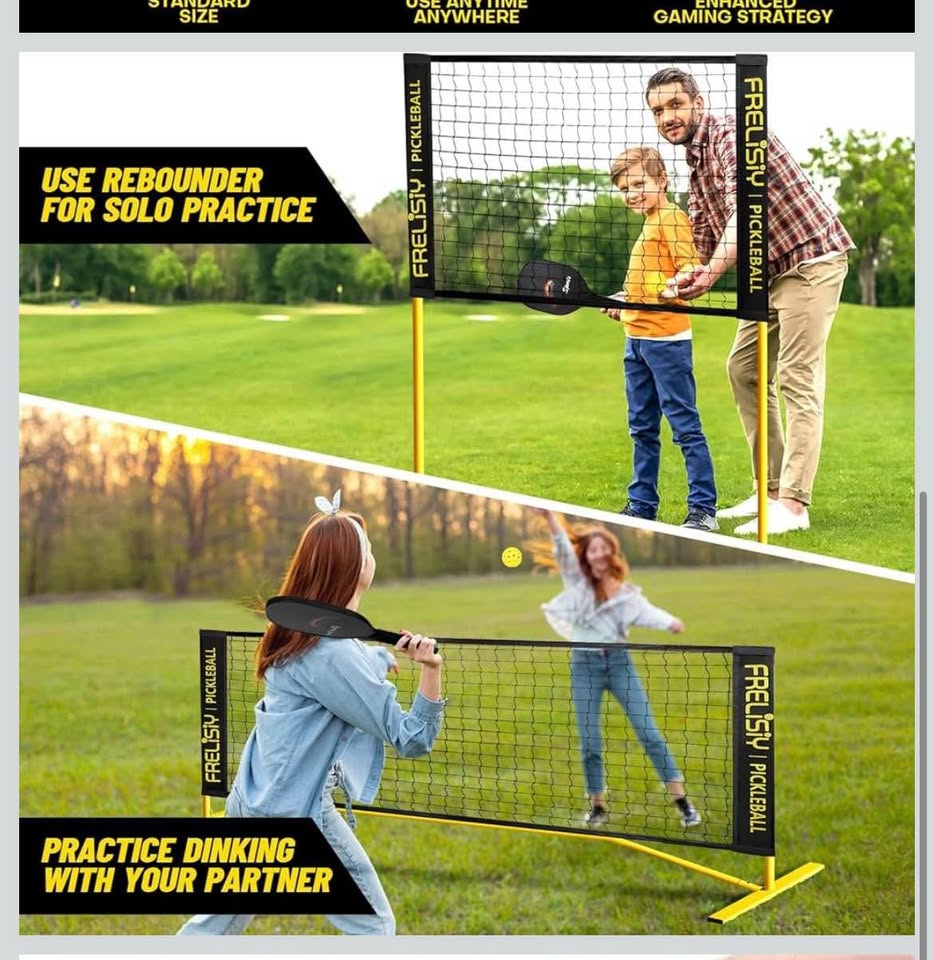 Mini Pickleball Net 4&6ft Training Net with Wheels - photo 4