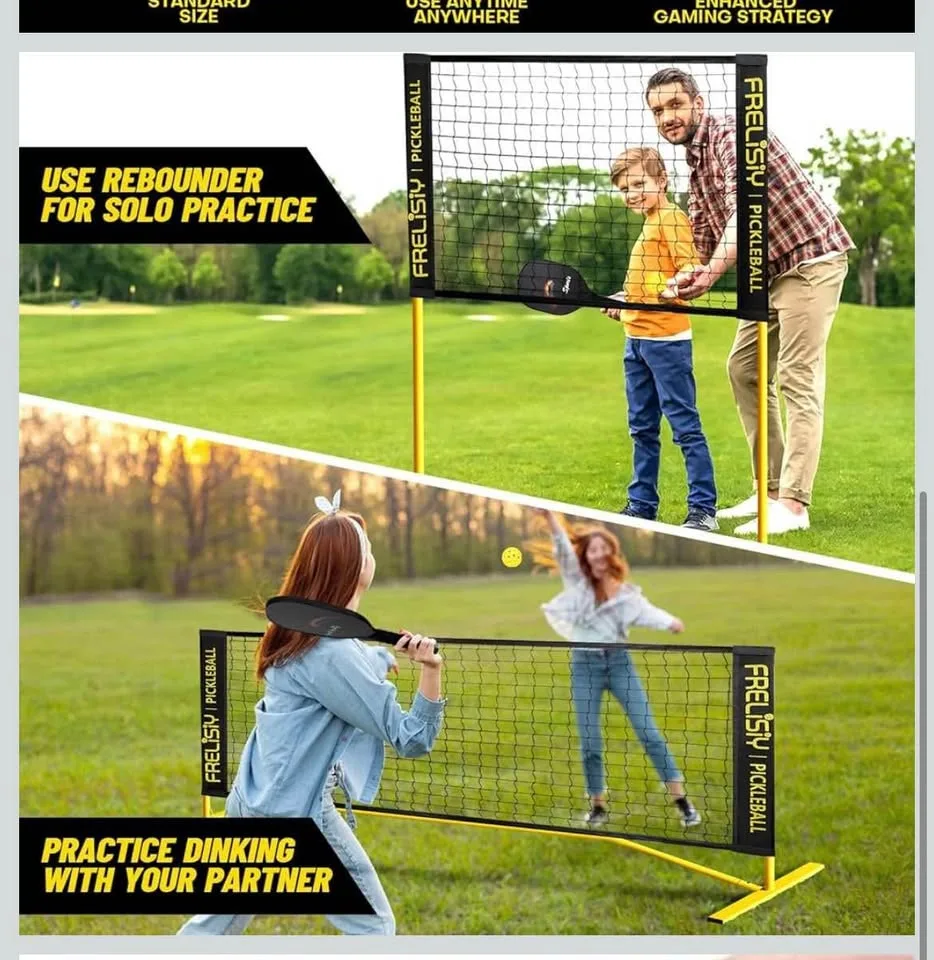 Mini Pickleball Net 4&6ft Training Net with Wheels image indicator(4)