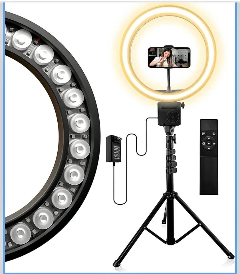 AGOGO 12'' LED Ring Light with Tripod Stand and Phone Holder