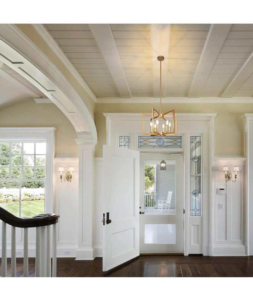 6-Light Gold Pendant Light, Modern Farmhouse Dining Room Light - photo 5