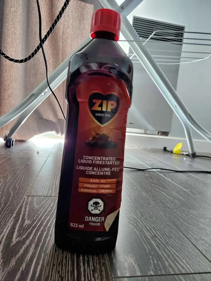 Fire starter liquid - large bottle (700 ml or more left)