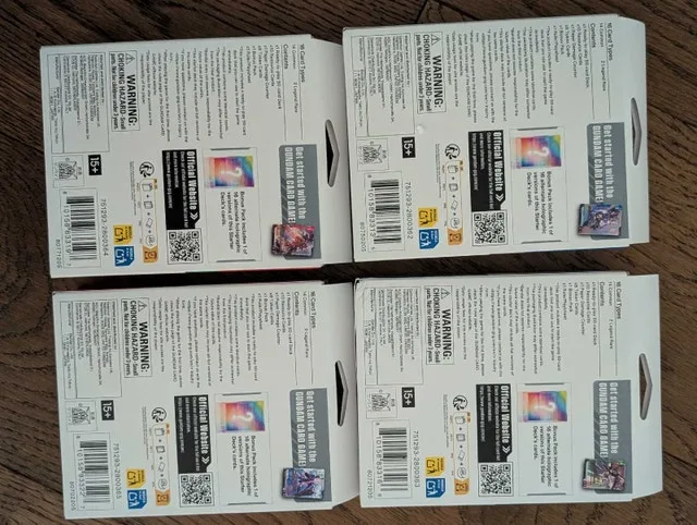 Gundam Card Game Starter Deck 01,02,03,04 set image indicator(2)