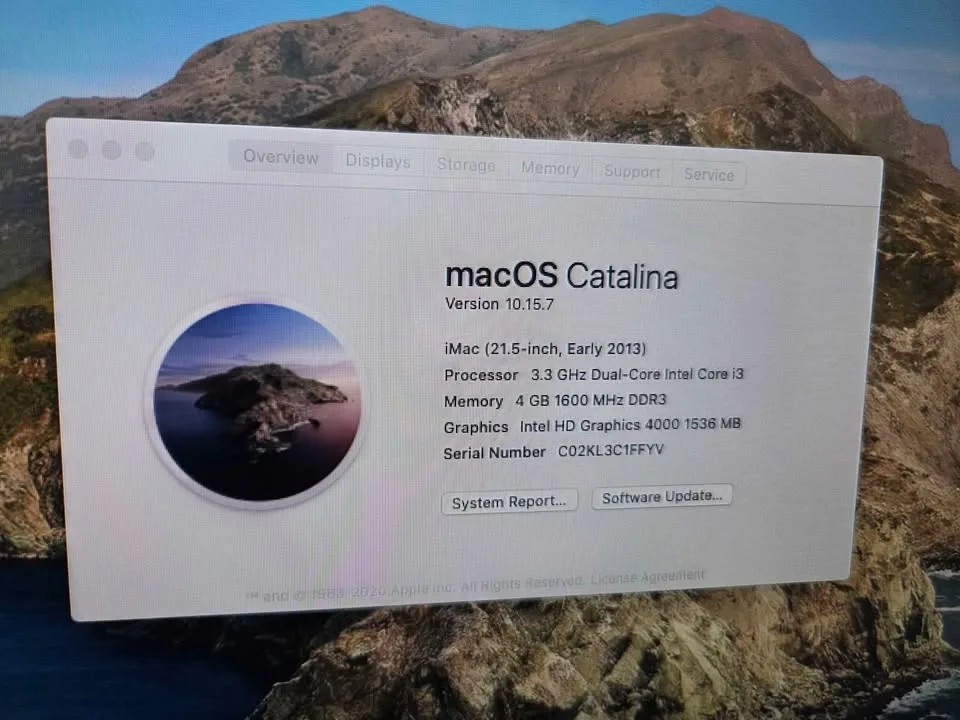 Apple iMac (2013) i3/4GB/500GB/Catalina image indicator(3)