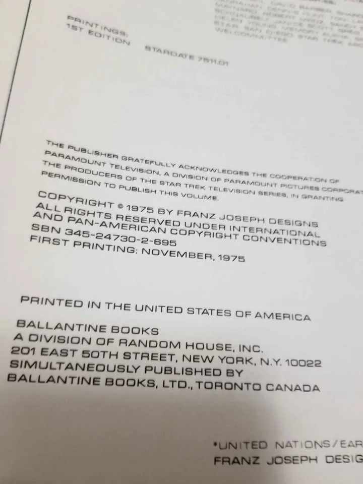 Star Trek Star Fleet Technical Manual 1ST ED 1975 image indicator(3)