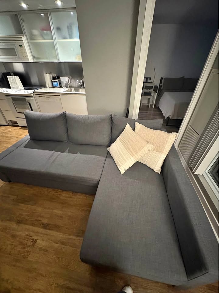 IKEA grey Friheten Sofa Bed sectional couch (delivery available)