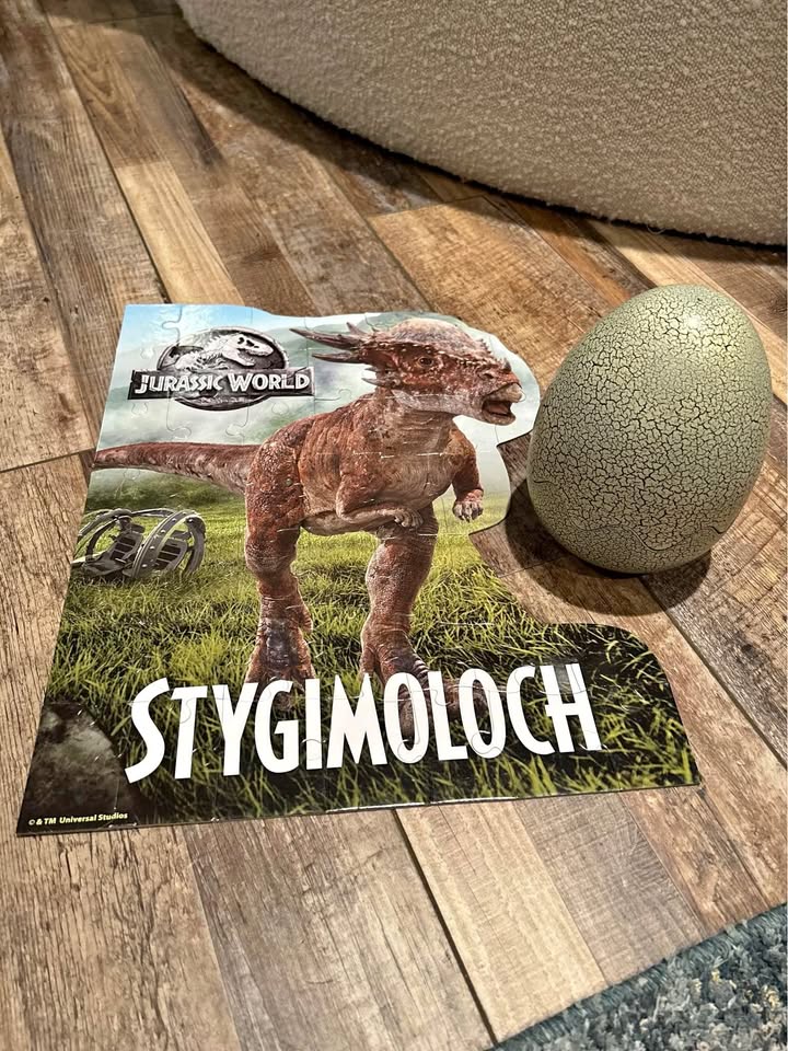 Jurassic World 46-Piece Mystery Puzzle In Egg Packaging