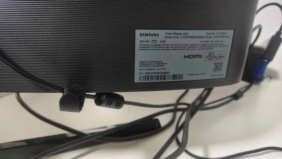 Samsung Curved Monitor 27 " Samsung LC27F396FHN image indicator(3)