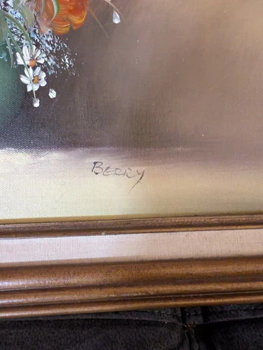 STILL LIFE OIL PAINTING ON Canvas **Original** Signed Berry - photo 2
