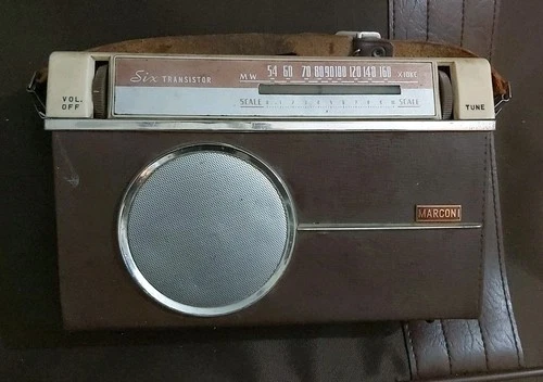 Vintage Marconi 6 transistor radio