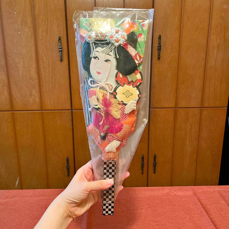 Vintage✨Japanese Geisha Hagoita Paddle