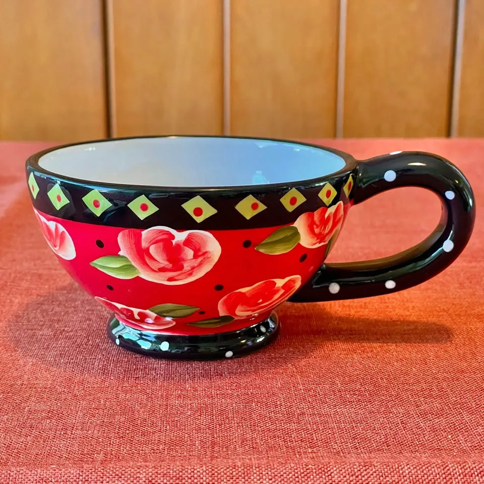 Vintage GIFTCRAFT Tea Cup and Teabag Holder Set image indicator(2)