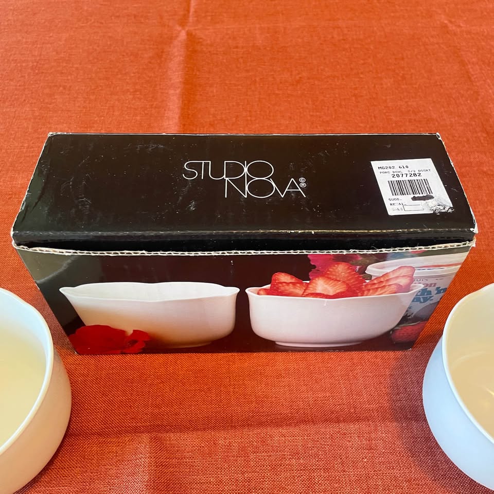 NEW✨Set of 2 White Ceramic Bowls Set - photo 5