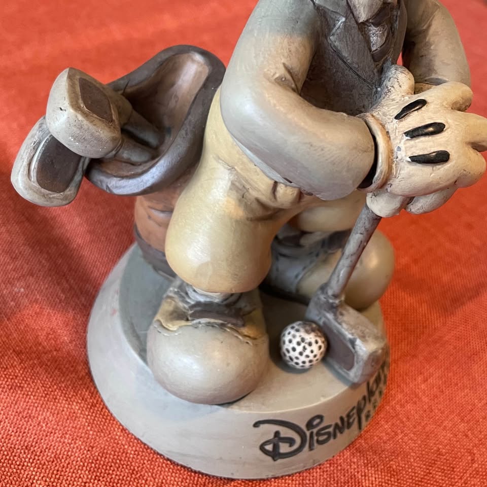 Vintage✨8" Bobblehead Mickey Mouse Golfer Figurine Disney Resort - photo 3