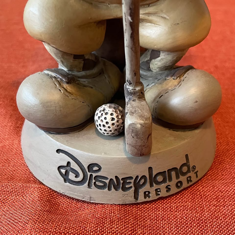 Vintage✨8" Bobblehead Mickey Mouse Golfer Figurine Disney Resort - photo 4