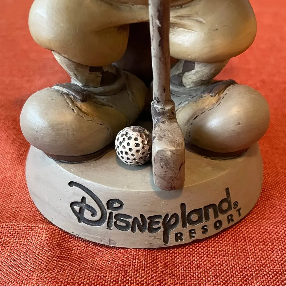 Vintage✨8" Bobblehead Mickey Mouse Golfer Figurine Disney Resort image indicator(4)