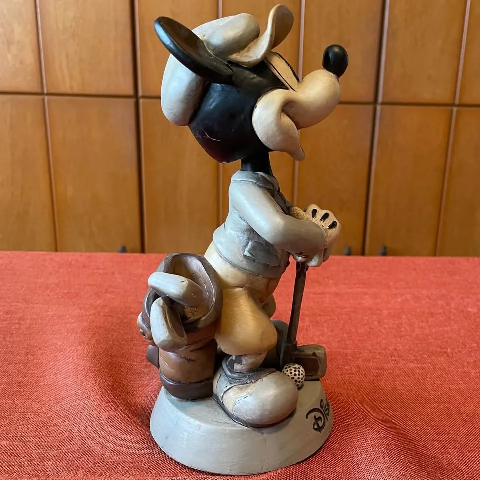 Vintage✨8" Bobblehead Mickey Mouse Golfer Figurine Disney Resort image indicator(7)
