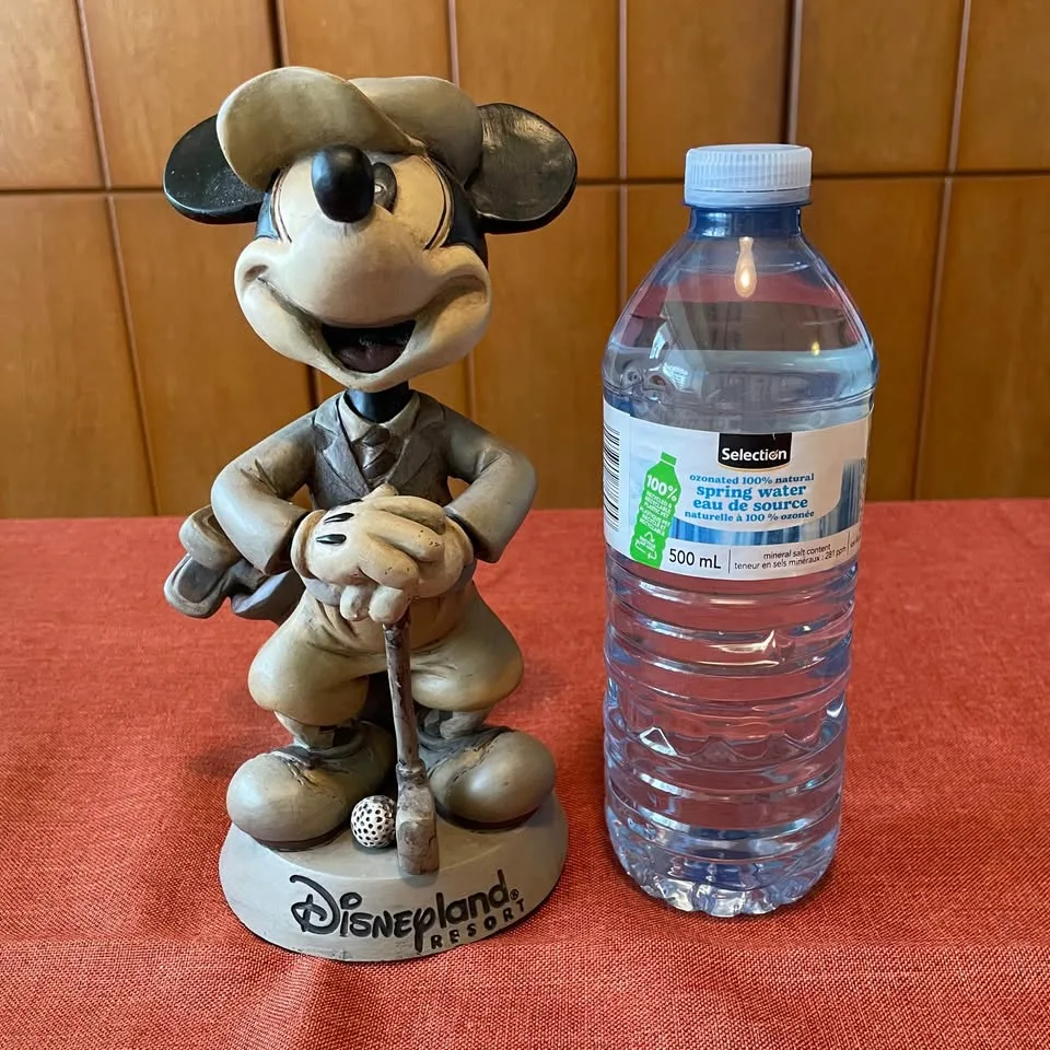 Vintage✨8" Bobblehead Mickey Mouse Golfer Figurine Disney Resort image indicator(9)