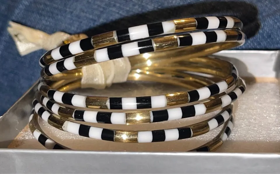 BuDhaGirl Veda Bracelet Bangles - Set of 6 image indicator(7)