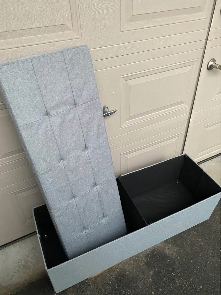 Dove Gray 🩶 SONGMICS Storage Ottoman Bench image indicator(2)