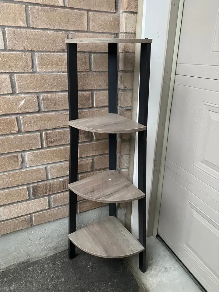 VASAGLE 4-Tier Corner Shelf Stand - Brand New image indicator(2)
