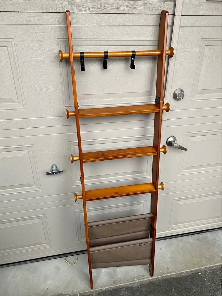 VASAGLE 5-Tier Blanket Ladder – Stylish, Functional, Farmhouse C thumbnail