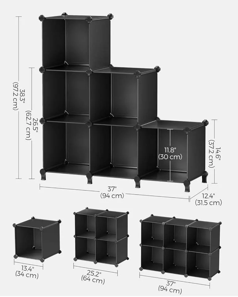 SONGMICS 6-Cube Storage Organizer image indicator(2)