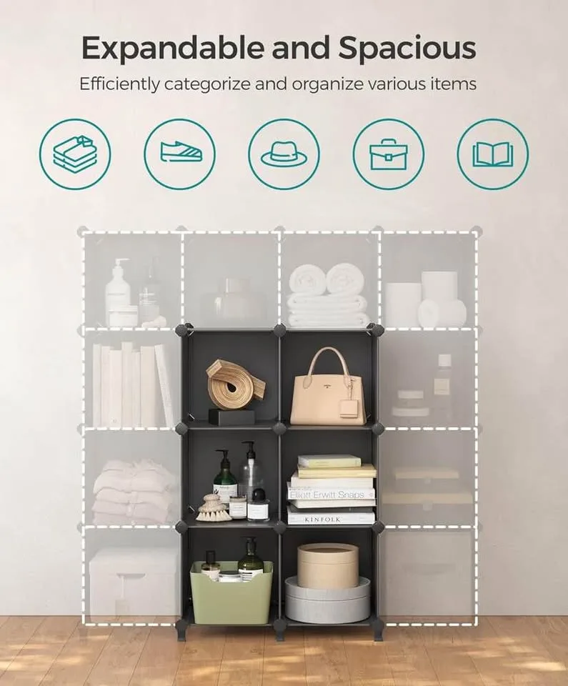 SONGMICS 6-Cube Storage Organizer image indicator(7)
