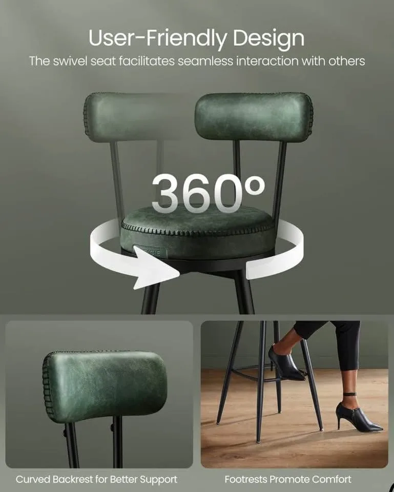 🌟Brand New Bar Stools | VASAGLE EKHO Collection, Set of 2 or Set image indicator(4)