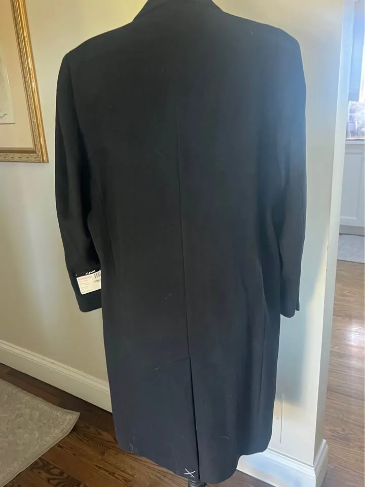 Alfani Black Men's Wool / Cashmere Long coat size 42 Short image indicator(4)