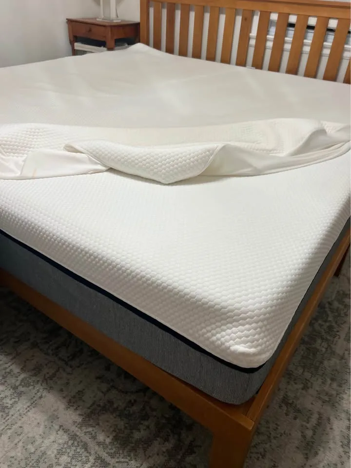 King Wood Frame Bed & King Lull Mattress - $700 (Guest Rm) image indicator(8)