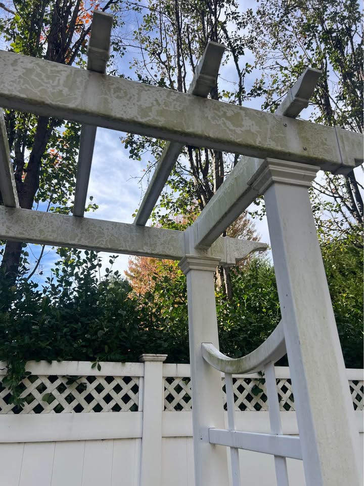 Vinyl Arbor trellis 2 years old 57" w x 88"H - photo 3