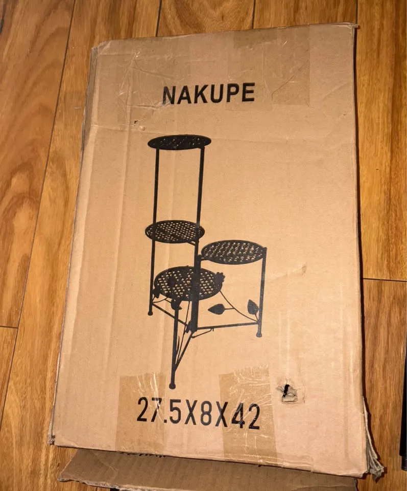 New 3/4 Tier 30" Tall Metal Flower / Plant Stand image indicator(5)