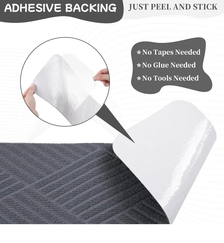 Brand new Aenithsy Stair Treads Non Slip 30"x8"-15pcs-Grey image indicator(3)