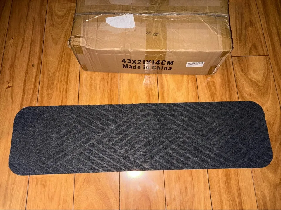 Brand new Aenithsy Stair Treads Non Slip 30"x8"-15pcs-Grey image indicator(8)