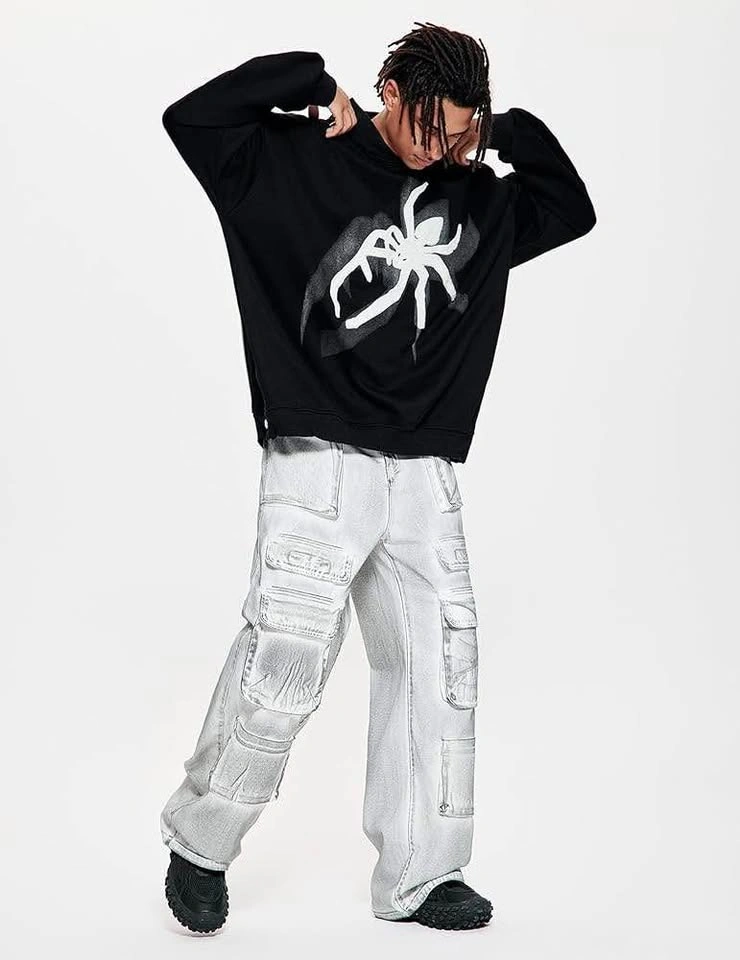 New Vamtac Mens Hoodie Oversized Graphic Print y2k hoodie-M - photo 2