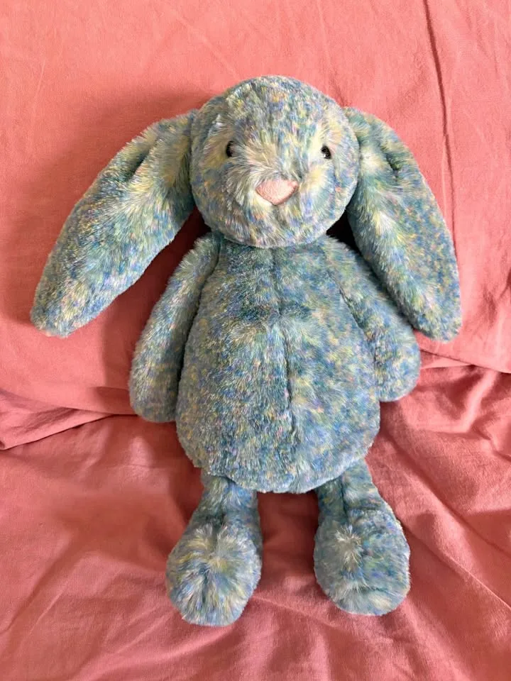 Authentic Jellycat London Bashful Bunny Blue Azure thumbnail