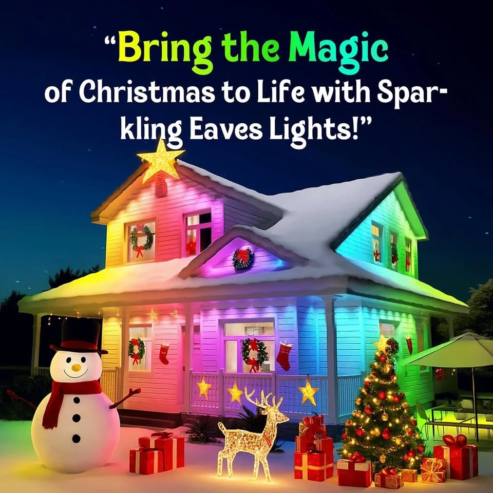 150ft Permanent Outdoor RGB Smart String Lights image indicator(6)